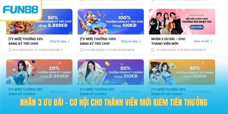 Khuyến mãi - Trang Chính Thức Fun88.com 2026